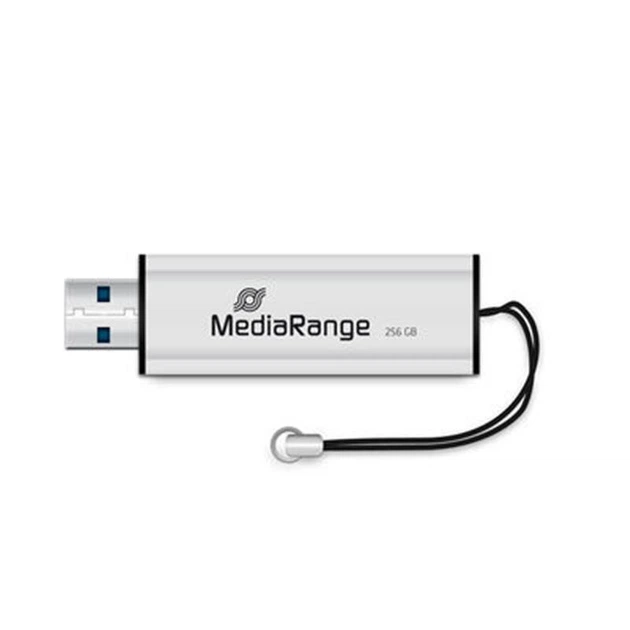 Флеш-накопичувач USB3.0 256GB MediaRange Black/Silver (MR919) - Фото 3 Флеш-накопичувач USB3.0 256GB MediaRange Black/Silver (MR919) - изображение 3