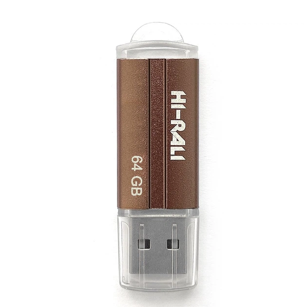 Флеш-накопичувач USB 64GB Hi-Rali Corsair Series Bronze (HI-64GBCORBR) - Фото 1 Флеш-накопичувач USB 64GB Hi-Rali Corsair Series Bronze (HI-64GBCORBR) - изображение 1