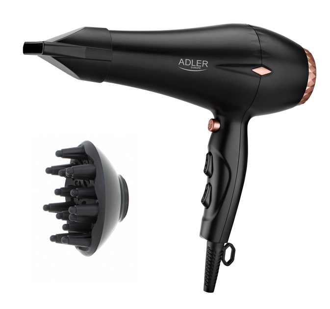 Фен для волос ADLER AD 2244 POLAND 2000W ION + диффузор + двигатель ...