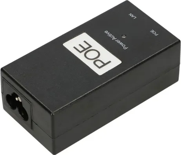 Адаптер живлення з кабелем змінного струму Extralink POE-48-24W 48V 24W 0.5A Gigabit (EX.14190) - зображення 2