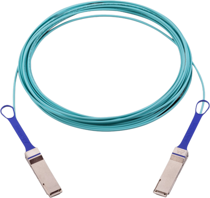 Patchcord optyczny Mellanox QSFP 100 m Blue (980-9I135-00E100) - obraz 1