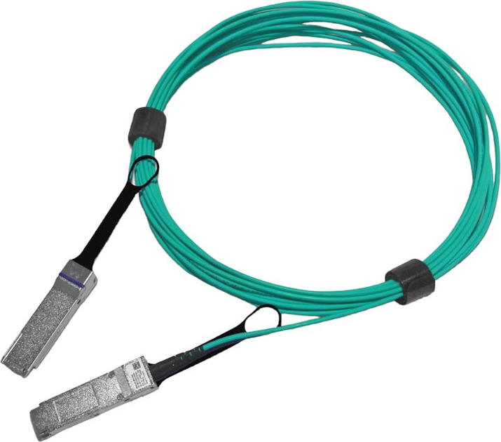 Оптичний патчкорд Mellanox QSFP56 50 м Blue (980-9I455-00H050) - зображення 1