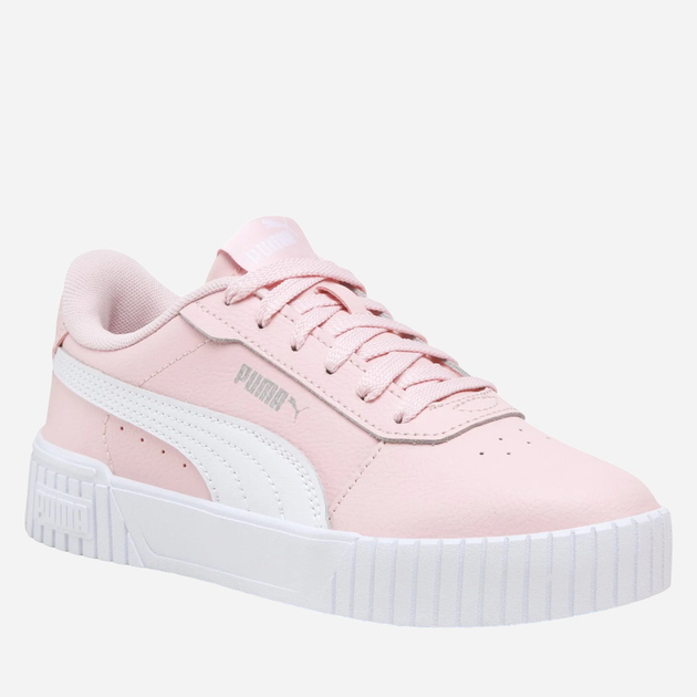 Tenisówki damskie do kostki Puma Carina 2.0 Jr Leather 386185-04 37 (4UK) 23 cm Różowe (4065449378451) - obraz 2