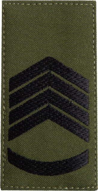 Шеврон нашивка на липучці IDEIA погон звання ЗСУ Головний сержант 5х10 см (2200004295633) - зображення 1