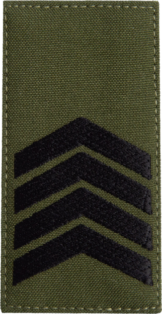 Шеврон нашивка на липучке IDEIA погон звания ВСУ Старший сержант 5х10 см (2200004295626) - изображение 1