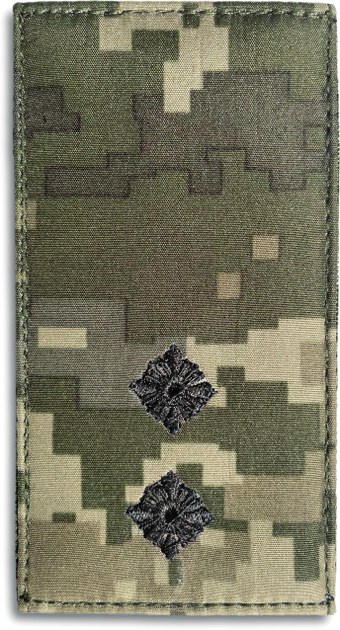 Шеврон нашивка на липучці IDEIA погон звання ЗСУ Лейтенант 5х10 см (2200004269597) - зображення 1