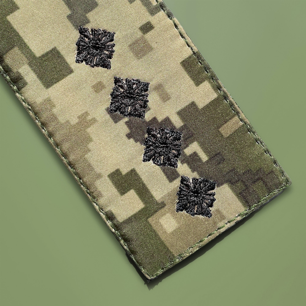 Шеврон на липучці IDEIA погон звання Старший сержант 5х10 см (2200004269573) - зображення 2