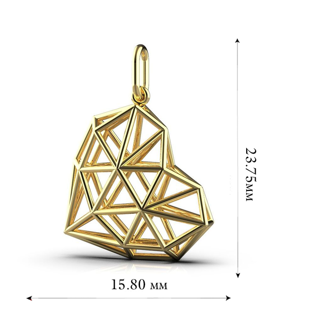 Підвіска LUNET «Серце» з червоного золота 11272400 - Фото 7 Підвіска LUNET «Серце» з червоного золота 11272400 - изображение 7