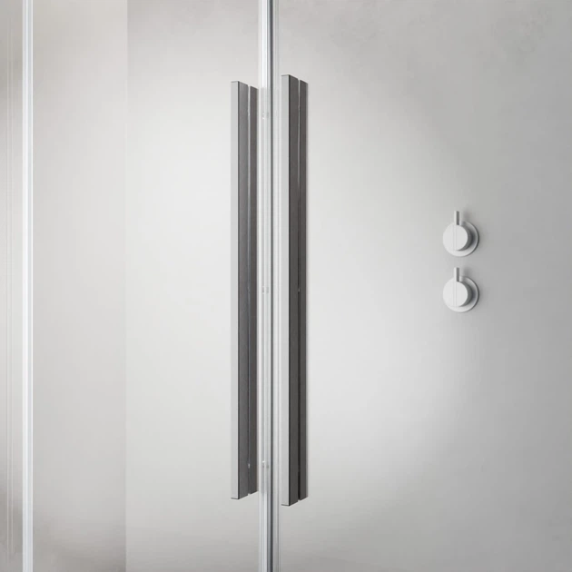 Душові двері RADAWAY Furo SL Brushed Nickel DWJ 100 см праві скло прозоре 10307522-91-01R+10110480-01-01 - зображення 5