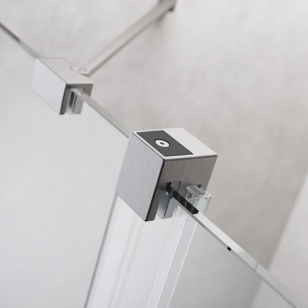 Душові двері RADAWAY Furo Brushed Nickel DWD 160 см скло прозоре 10108438-91-01+10111392-01-01 - зображення 7