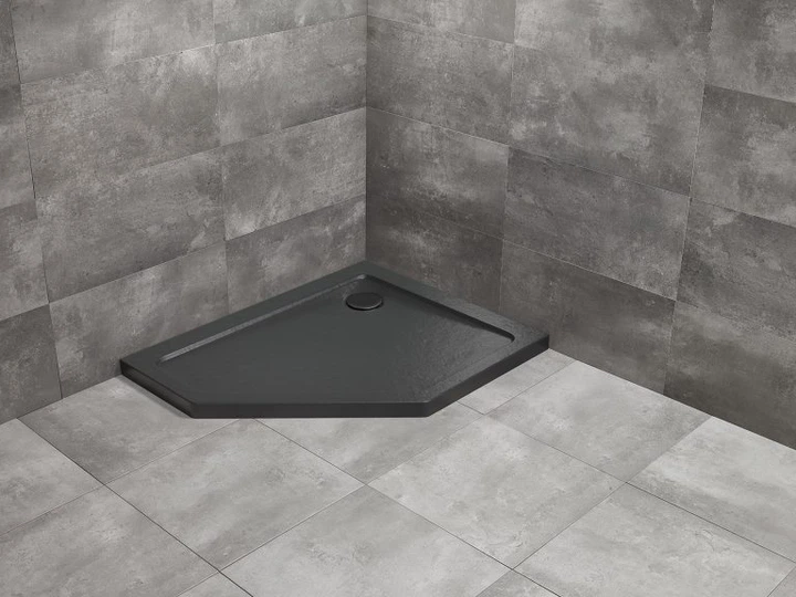 Душовий піддон Doros PT E 100x90L Stone чорний SDRPT1090-01-54SL (TM Radaway) - изображение 2