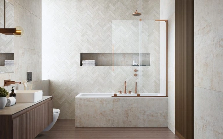 Шторка на ванну Furo SL Brushed Copper PND II двері 588x1500 права 10309588-93-01R (TM Radaway) - изображение 2