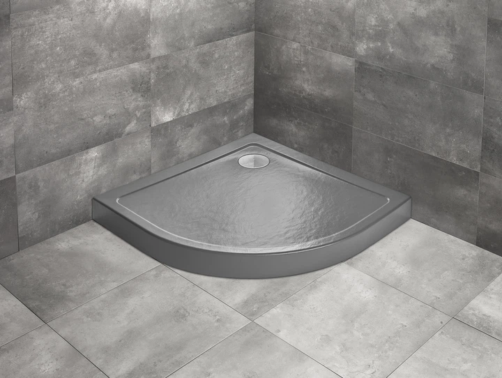 Душовий піддон Doros A Compact Stone 800x800x115 антрацит SDRA8080-05-64S (TM Radaway) - Фото 1 Душовий піддон Doros A Compact Stone 800x800x115 антрацит SDRA8080-05-64S (TM Radaway) - изображение 1
