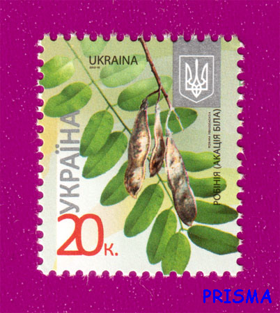 Марка 2012 року 8-й стандарт Робінія - Акація біла (0,20) - Фото 1 Марка 2012 року 8-й стандарт Робінія - Акація біла (0,20) - изображение 1