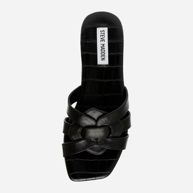 Жіночі шльопанці Steve Madden Vcay SM11003010 38 Чорні (8720857361643) - зображення 6