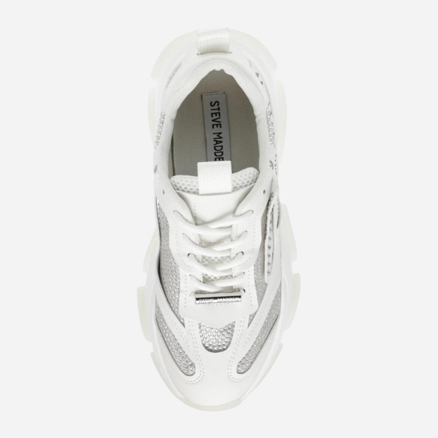 Sneakersy damskie na wysokiej platformie Steve Madden Possesionr SM11002270 38 Białe (8720236876270) - obraz 5