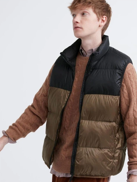 Теплый жилет мужской Uniqlo 742532701 S Коричневый (1159798727) - Фото 1 Теплый жилет мужской Uniqlo 742532701 S Коричневый (1159798727) - изображение 1