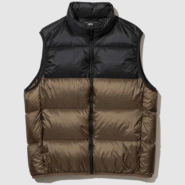 Теплый жилет мужской Uniqlo 742532701 S Коричневый (1159798727) - Фото 3 Теплый жилет мужской Uniqlo 742532701 S Коричневый (1159798727) - изображение 3