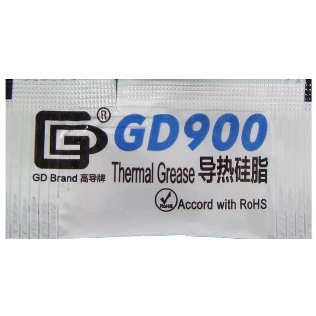 Термопаста GD900 весом 0.5 гр для процессоров и видеокарт (5000020) - изображение 5