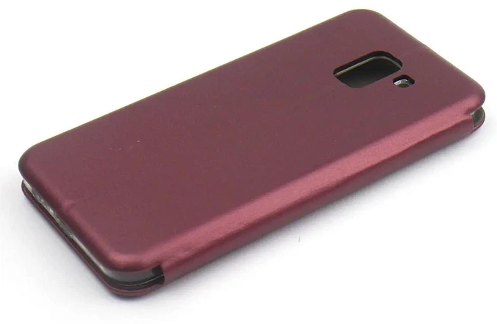 Чохол книжка для Samsung Galaxy J600 (J6 2018) магніт tpu Premium marsala - изображение 12