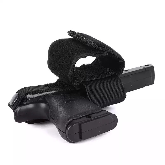 Тактическая кобура на пояс для пистолета черная - изображение 2