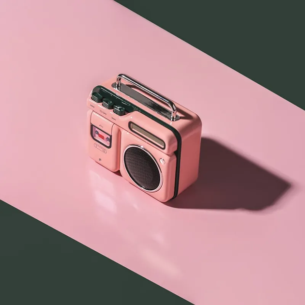 Портативная беспроводная колонка в ретро-стиле Moca Doraemon (microUSB, Bluetooth, 500 мАч, 3 Вт, pink) - изображение 2