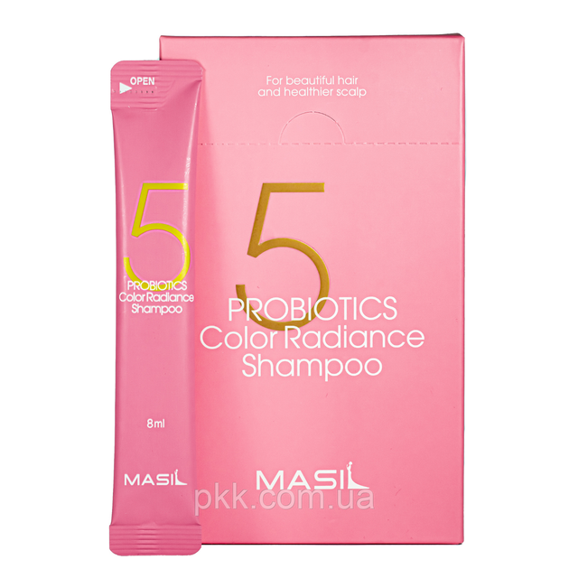 Шампунь для защиты цвета волос Masil 5 Probiotics Color Radiance Shampoo с пробиотиками 8 мл - изображение 2