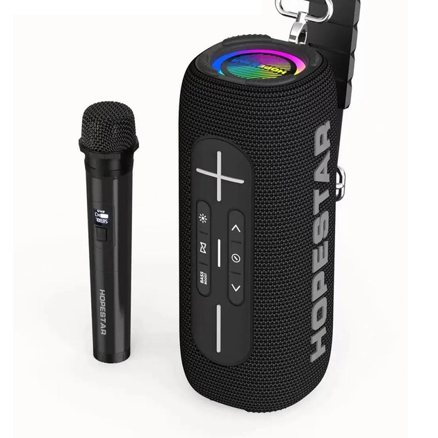 Портативна бездротова колонка Bluetooth Hopestar P32 MAX з Мікрофоном Караоке |35 Вт, Bluetooth| Чорний - зображення 1