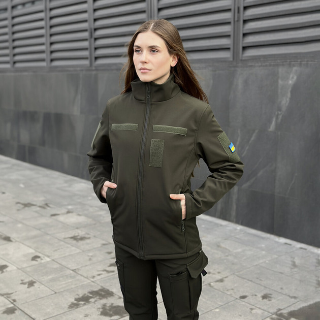 Куртка Pobedov Shadow с липучками женская Хаки S OWku2 877Skh - изображение 1