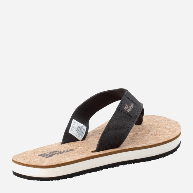 Klapki japonki damskie Jack Wolfskin Ecostride 2 Slipper W 4051931-6385 43 Czarne (4064993197600) - obraz 4