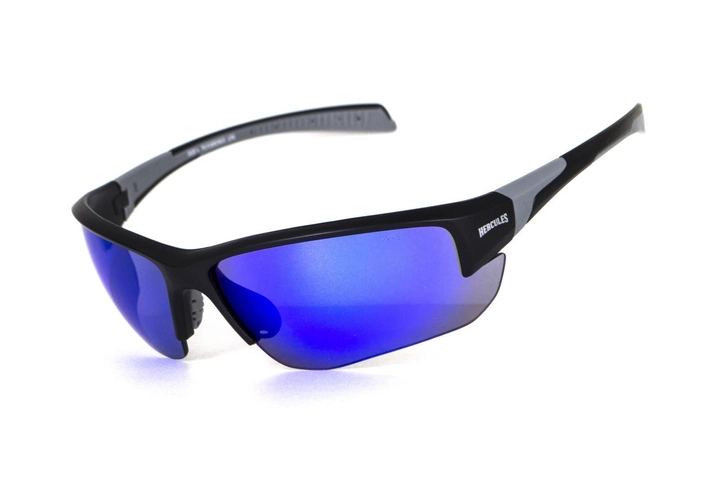 Защитные очки Global Vision Hercules-7 (G-Tech blue), зеркальные синие - изображение 1