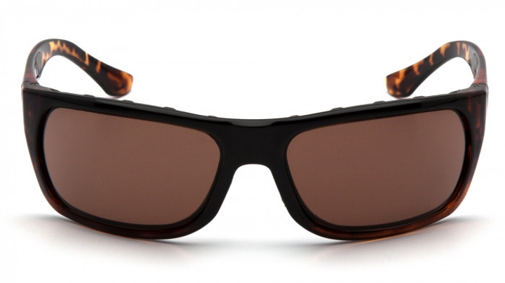 Очки защитные открытые Venture Gear Vallejo Tortoise (bronze) Аnti-Fog, коричневые в коричневой оправе - изображение 2