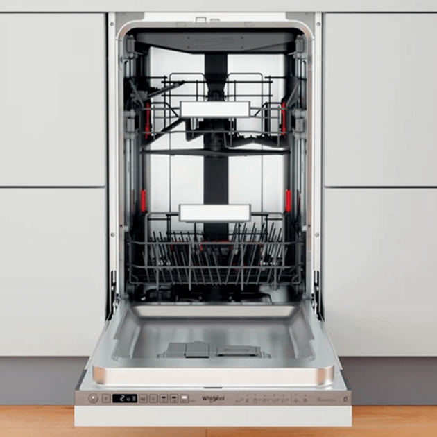 Вбудована посудомийна машина 45 см. Whirlpool WSIO3O34PFEX - зображення 2