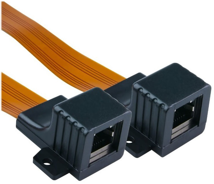 Кабель DPM RJ45 Ultra slim 29.5 см помаранчевий (5903332589944) - зображення 4