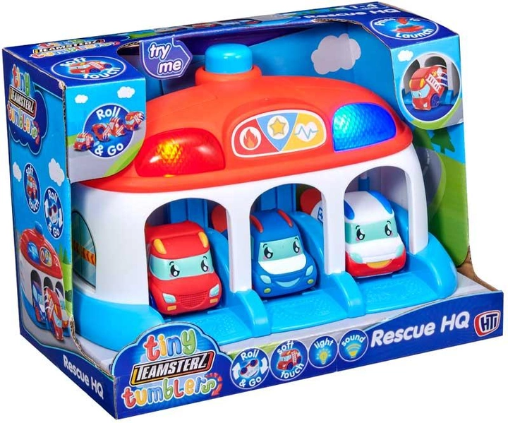 Garaż HTI Toys Tiny Tumblers Launch Garage Fra Teamsterz (5050841757118) - obraz 1