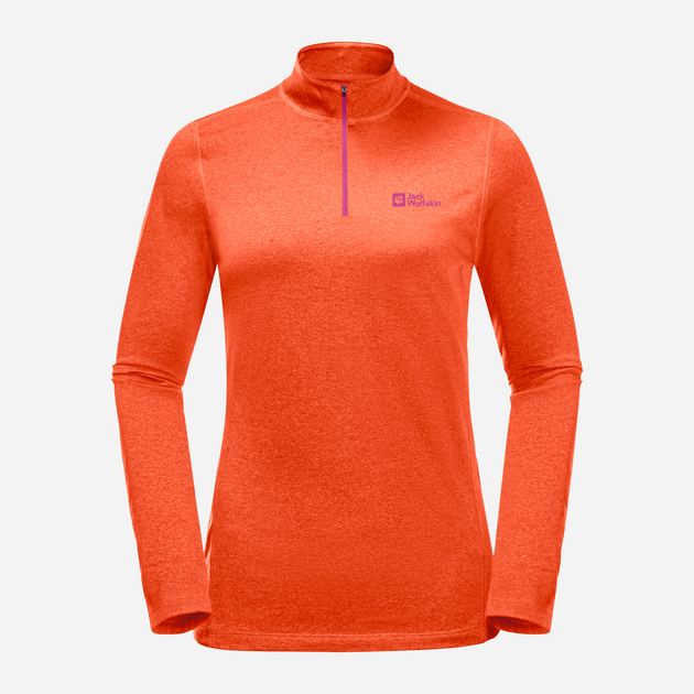 Bluza sportowa damska nierozpinana Jack Wolfskin Sky Thermal Hz W 1808951-3412 XS Pomarańczowa (4064993858716) - obraz 4