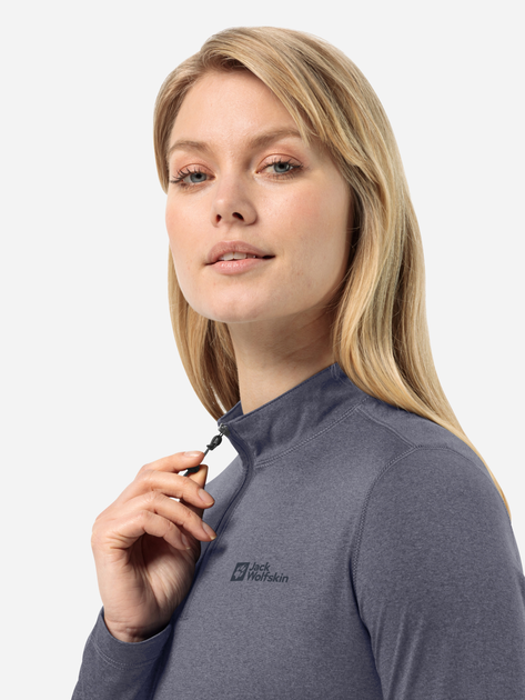 Спортивна жіноча кофта Jack Wolfskin Sky Thermal Hz W 1808951-6179 S Синя (4064993858846) - зображення 3