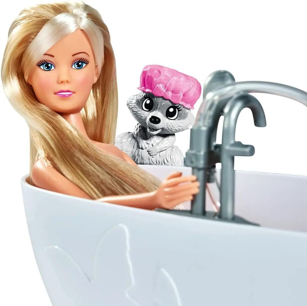 Лялька з аксесуарами Simba Steffi Love Steffi In The Raccoon Bath 29 см (4006592078874) - зображення 2