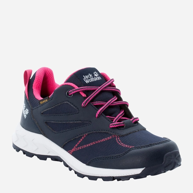 Підліткові кросівки для дівчинки Jack Wolfskin Woodland Texapore Low K 4042162-8333 36 Темно-синій/Рожевий (4064993186994) - зображення 2