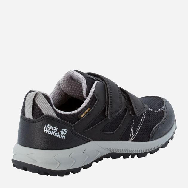 Дитячі трекінгові кросівки для хлопчика Jack Wolfskin Woodland Texapore Low Vc K 4046351-6364 29 Темно-сірі (4064993187670) - зображення 4