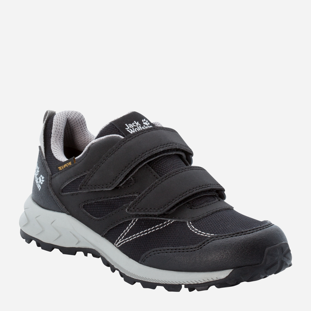 Buty sportowe chłopięce na rzepy Jack Wolfskin Woodland Texapore Low Vc K 4046351-6364 34 Ciemnoszare (4064993187724) - obraz 2