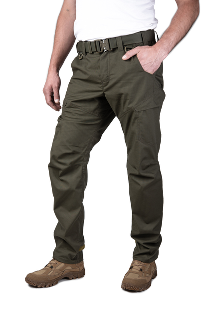 Чоловічі штани rip stop olive, XL, 230 г кв м, 65% поліестер з еластаном/35% хлопок - зображення 1