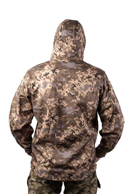 Чоловіча куртка soft shell pixel, XXL - изображение 2