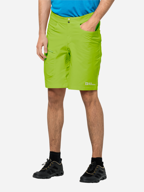 Спортивні шорти чоловічі Jack Wolfskin Tourer Shorts M 1507231-4150 56 Салатові (4064993663679) - зображення 1