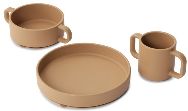 Zestaw naczyń silikonowych Everleigh & Me Children Tableware Set Rust 3 szt (5745000280162) - obraz 1