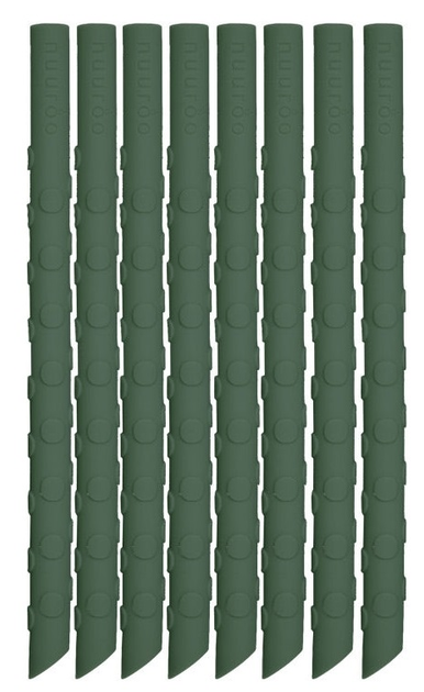 Набір силіконових трубочок Nuuroo Ada Silicone Straw Dusty Green 8 шт (5715235024091) - зображення 1