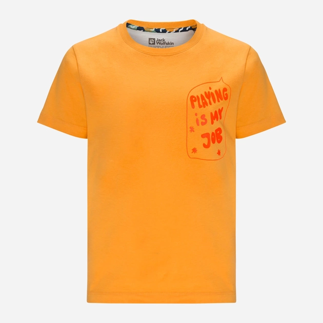 Koszulka dziecięca Jack Wolfskin Villi T K 1609721-3087 104 cm Pomarańczowa (4064993684100) - obraz 1