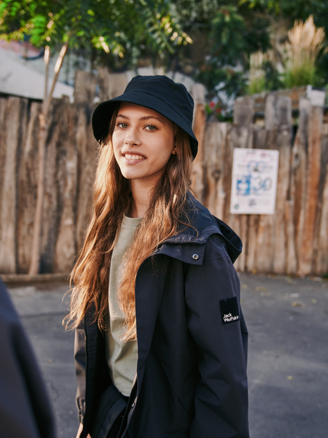 Підліткова укорочена футболка для дівчинки Jack Wolfskin Teen Mosaic T G 1609841-4137 164 см М'ятна (4064993686197) - зображення 3