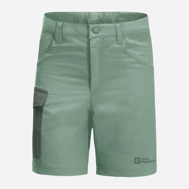 Підліткові шорти для дівчинки Jack Wolfskin Active Shorts K 1609341-4215 140 см Зелені (4064993682540) - зображення 1