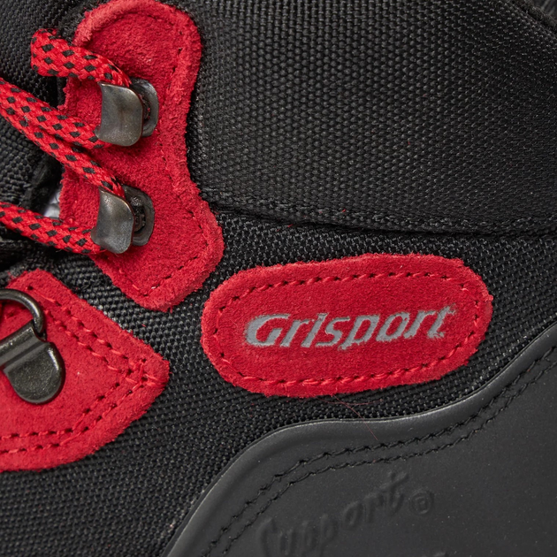 Жіночі черевики для трекінгу з мембраною Grisport 399SV622G 36 24 см Чорні з червоним (5904292129973) - зображення 5